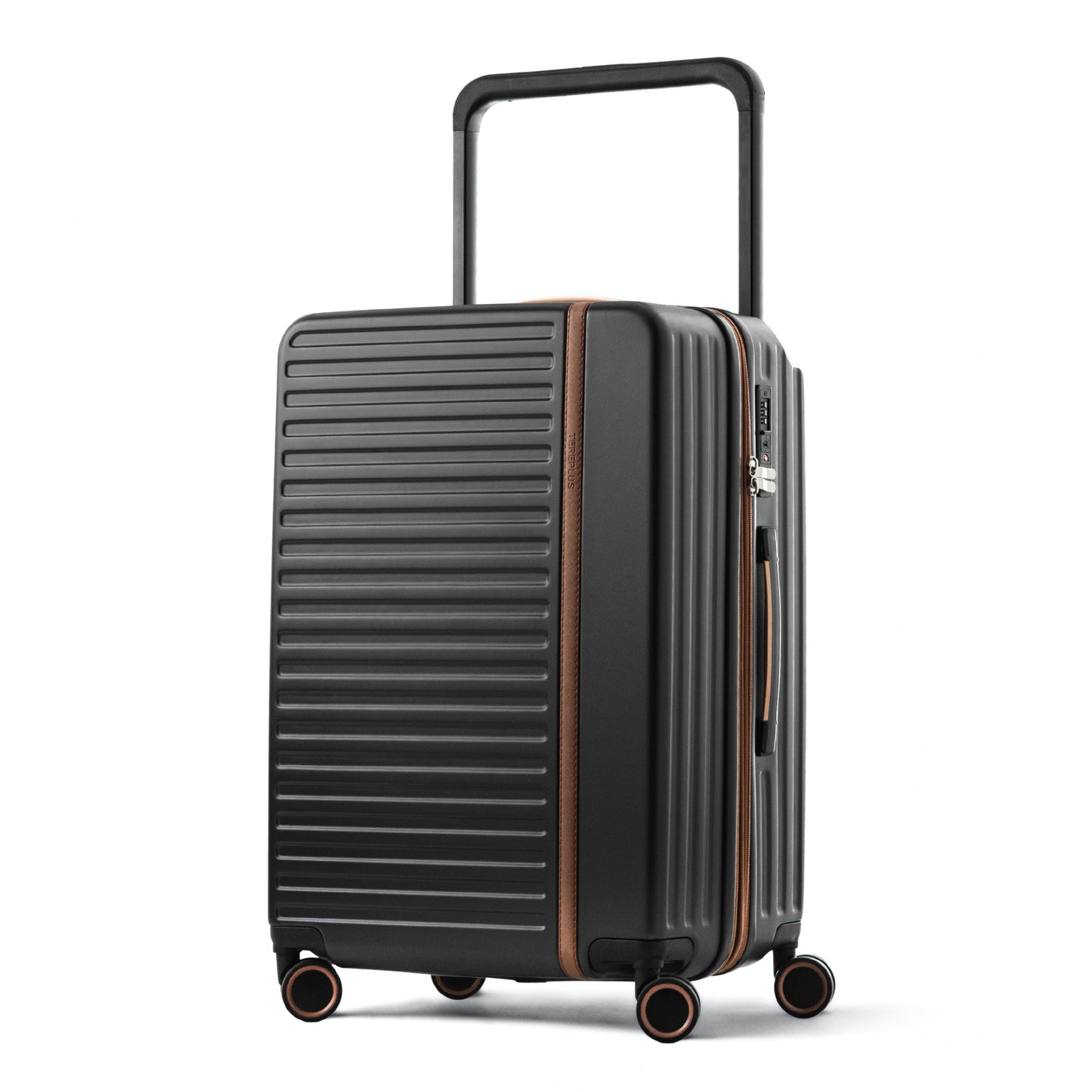 طقم حقائب سفر فاخرة مقاس 20/24 بوصة، حقيبة يد وحقيبة سفر مسجلة مع جيب أمامي مفتوح للكمبيوتر المحمول، مقبض عريض، عجلات صامتة قابلة للتوسيع، منافذ USB، لون أزرق، طقم من قطعتين (20/24 بوصة) 